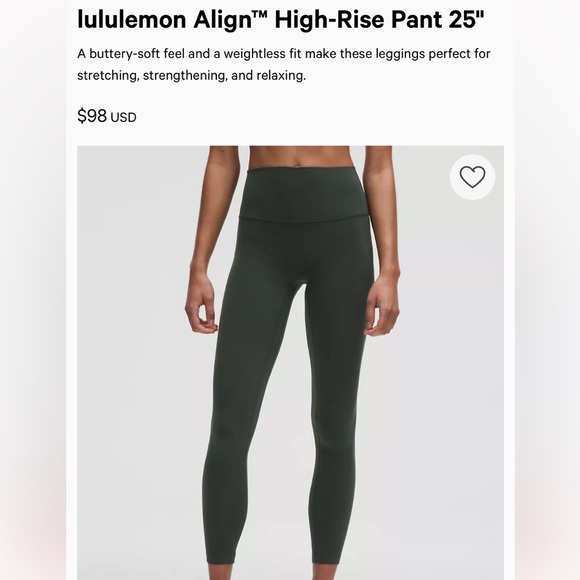 lululemon Align™ High-Rise Pant 25" - Picture 1 of 1